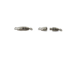 Innspiro Cierres de tornillo color plata 15x3mm (10 unidades aprox.)