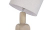 DKD Home Decor Lámpara de Pie Mango y Lino Marrón Claro