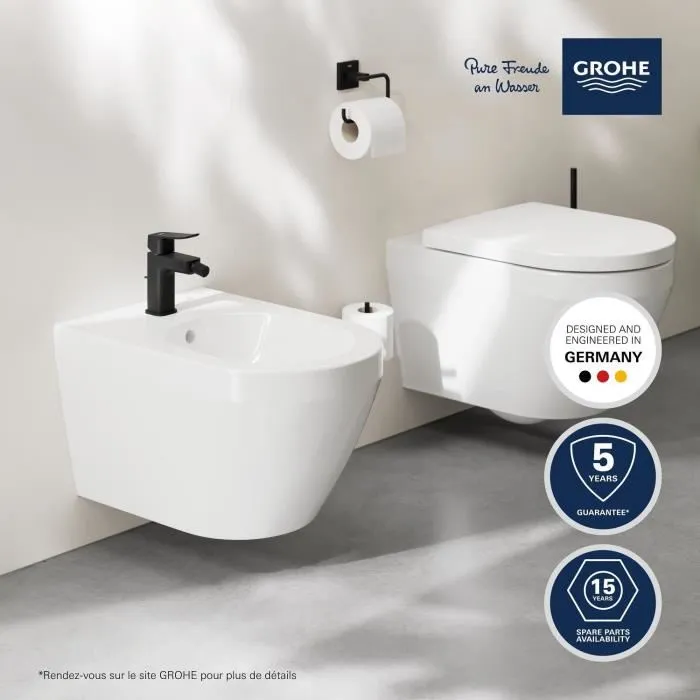 Grohe Bidé suspendido Euro Ceramic modelo GRO4067393021995, Porcelana vitrificada en Blanco