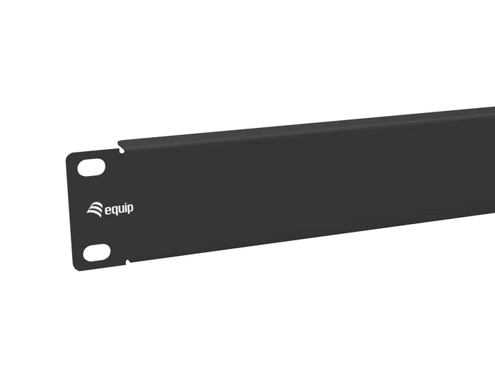 Equip 327530 Panel ciego para armario rack 1U, 10" (25,4 cm), color negro, acero, pieza individual, accesorio de bastidor