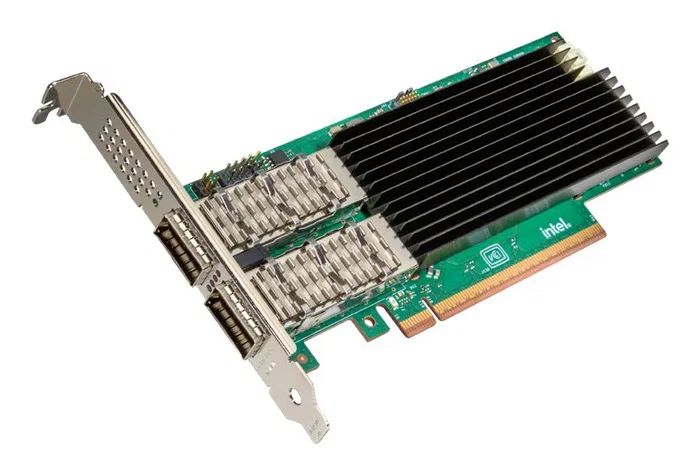 Intel E830-CQDA2 Tarjeta de Red NIC PCI Express 5.0 para Servidor con 2 Puertos QSFP28 Fibra - 10/25/50/100/200 Gigabit Ethernet