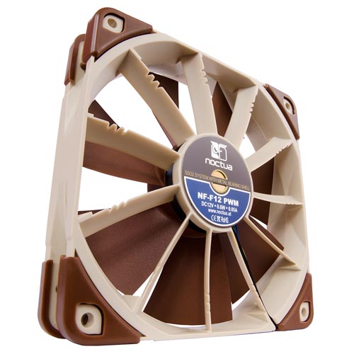 NOCTUA NF-F12 PWM Ventilador de PC 120mm Marrón/Beige