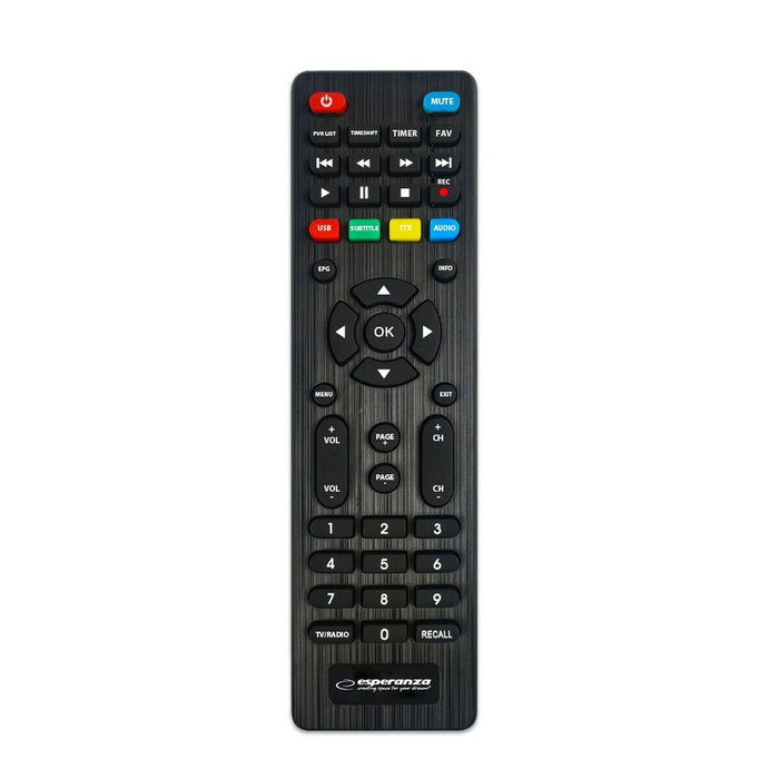 Esperanza ev108r descodificador para televisor cable negro