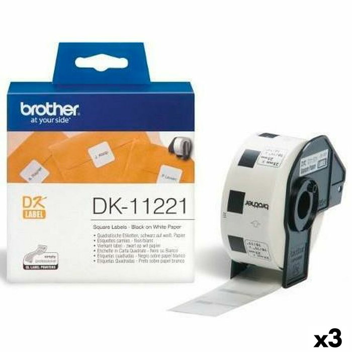 Brother Etiquetas Precortadas Cuadradas 23x23 mm Blanco DK11221