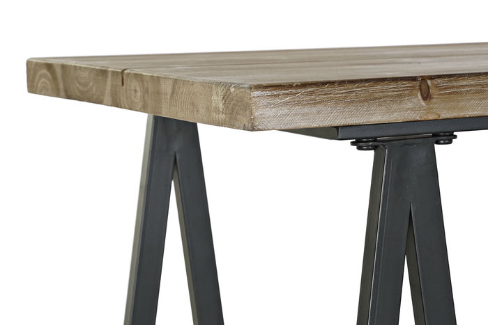 DKD Home Decor Consola Vintage Natural Negro 45 x 81 x 100 cm