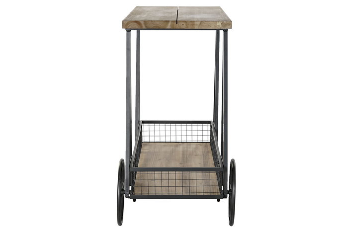 DKD Home Decor Consola Vintage Natural Negro 45 x 81 x 100 cm