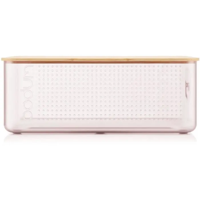 Bodum Panera Modelo grande con Tapa de bambú Rosa transparente Bodum Panera Modelo grande con Tapa de bambú Rosa transparente