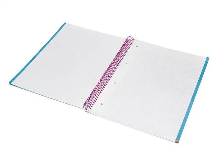 Liderpapel Cuaderno Espiral A4 Micro Jolly Tapa Forrada 140 Hojas Cuadro 5mm Turquesa