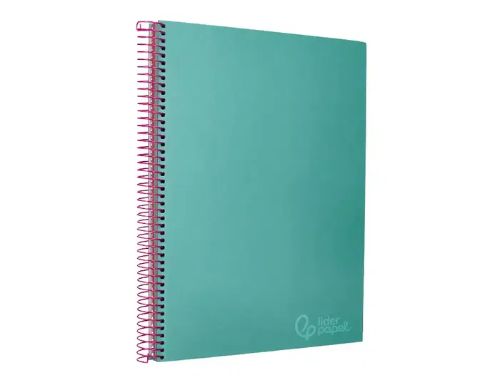 Liderpapel Cuaderno Espiral A4 Micro Jolly Tapa Forrada 140 Hojas Cuadro 5mm Turquesa
