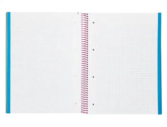 Liderpapel Cuaderno Espiral A4 Micro Jolly Tapa Forrada 140 Hojas Cuadro 5mm Turquesa