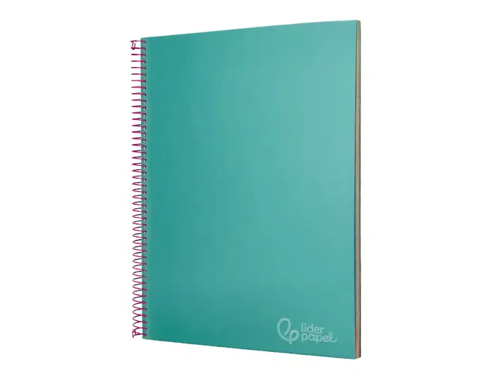 Liderpapel Cuaderno Espiral A4 Micro Jolly Tapa Forrada 140 Hojas Cuadro 5mm Turquesa