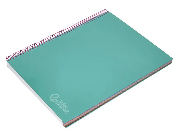 Liderpapel Cuaderno Espiral A4 Micro Jolly Tapa Forrada 140 Hojas Cuadro 5mm Turquesa