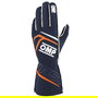 Omp Guantes First Gloves My2025 FIA 8856-2018 Navy Azul - Fluo Naranja Talla S OMPIB0-0776-B01-249-S