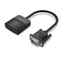 Vention ACNBB Conversor de VGA Macho a HDMI Hembra con Audio y Micro-USB, 15cm, Negro