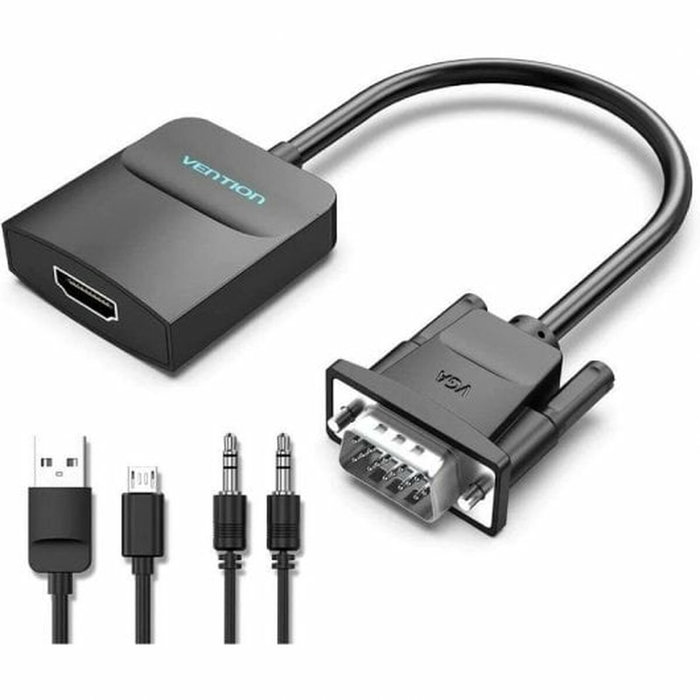 Vention Conversor ACNBB VGA Macho a HDMI Hembra Negro