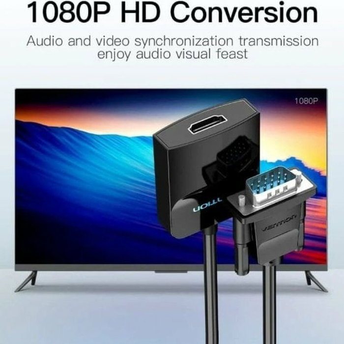 Vention Conversor ACNBB VGA Macho a HDMI Hembra Negro