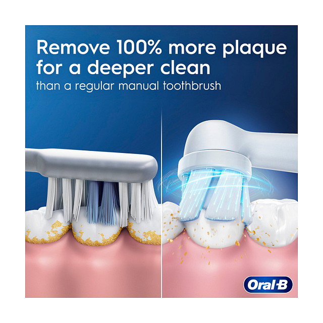 Oral-B iO Series 2 Cepillo de Dientes Eléctrico Recargable Forest Green con Estuche de Viaje, 3 Modos, Temporizador 2 Min, Sensor de Presión, 2 Cabezales