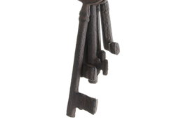 DKD Home Decor Decoración Colgante de Hierro Colado con Diseño de Llaves, Marrón Oscuro