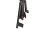 DKD Home Decor Decoración Colgante de Hierro Colado con Diseño de Llaves, Marrón Oscuro