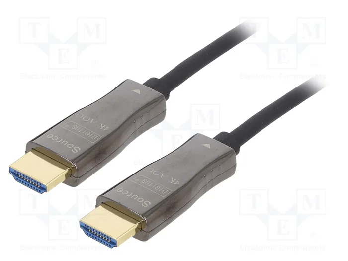 ASSMAN/DIGITUS Cable de fibra óptica híbrido DIGITUS HDMI® AOC, UHD 4K, 20 m ASSMAN/DIGITUS Cable de fibra óptica híbrido DIGITUS HDMI® AOC, UHD 4K, 20 m