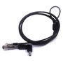 Ewent EW1239 Cable de Seguridad para Laptop con Candado, Acero 1.8m, Compatible con Ranura Kensington Tipo Nano (2.5x6mm), Color Negro