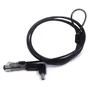 Ewent EW1239 Cable de Seguridad para Portátil con Ranura NANO, Compatible HP, Cable Acero 1.8m, Candado con Llave, Protección Antirrobo para Laptop, Monitor, TV