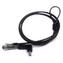 Ewent EW1239 Cable de Seguridad para Portátil con Ranura NANO, Compatible HP, Cable Acero 1.8m, Candado con Llave, Protección Antirrobo para Laptop, Monitor, TV