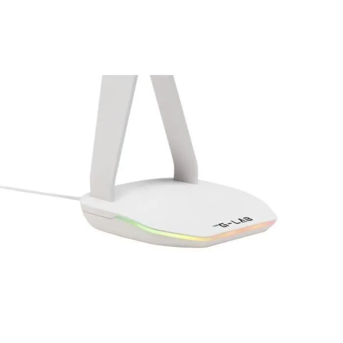 The G-Lab K-STAND HYDROGEN Soporte para auriculares con 2 puertos USB - Blanco