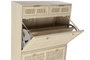 DKD Home Decor Zapatero Paulownia MDF 70x32x120 Rejilla Natural