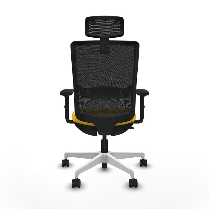PIQUERAS Y CRESPO Silla de oficina Haches con mecanismo Sincro/Traslack Amarillo y Negro PIQUERAS Y CRESPO Silla de oficina Haches con mecanismo Sincro/Traslack Amarillo y Negro