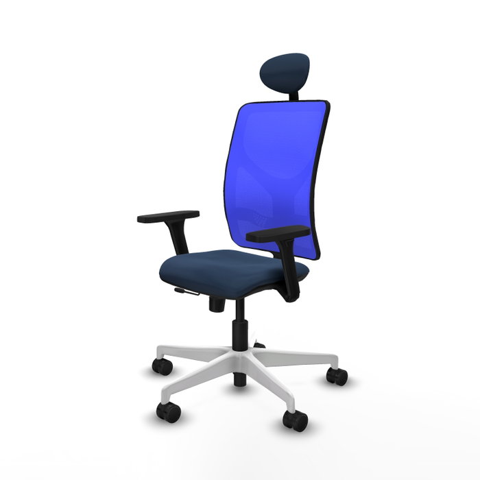 PIQUERAS Y CRESPO Silla de oficina Motilla con Mecanismo Sincro/Traslack Azul