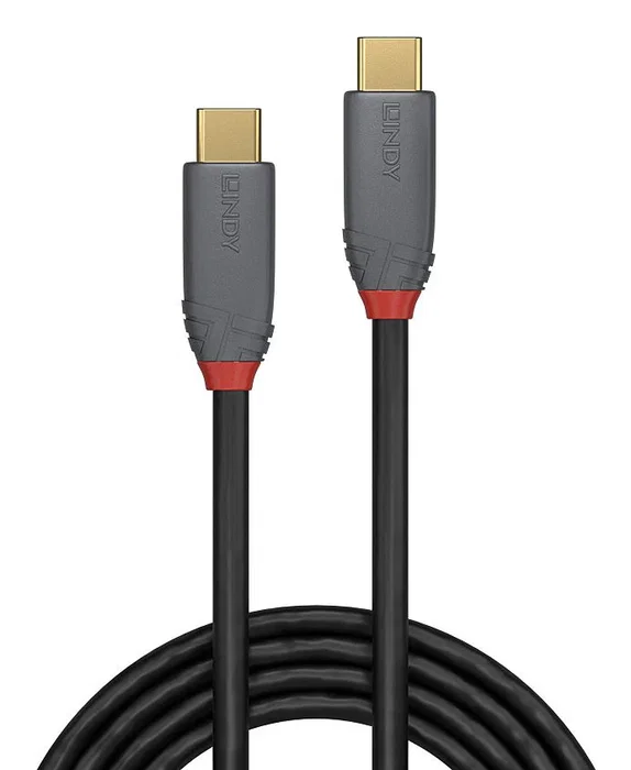 Lindy Cable USB C USB 3.2 Gen 2 de 5 m con 100 W de carga, Negro Lindy Cable USB C USB 3.2 Gen 2 de 5 m con 100 W de carga, Negro