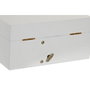 DKD Home Decor Joyero Musical de Madera y Espejo Blanco