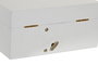 DKD Home Decor Joyero Musical de Madera y Espejo Blanco
