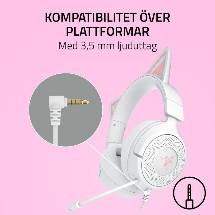 Razer Kraken Kitty V3 X Blanco (RZ04-05350300-R3M1) White Gaming Headset