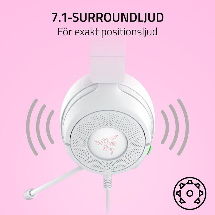 Razer Kraken Kitty V3 X Blanco (RZ04-05350300-R3M1) White Gaming Headset