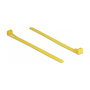 DeLOCK 18760 Brida reutilizable resistente al calor, 150 x 7,5 mm, Amarillo, 100 piezas
