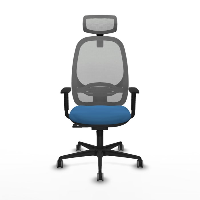 PIQUERAS Y CRESPO Silla de oficina Cilanco con mecanismo Sincro, Azul claro y Gris PIQUERAS Y CRESPO Silla de oficina Cilanco con mecanismo Sincro, Azul claro y Gris