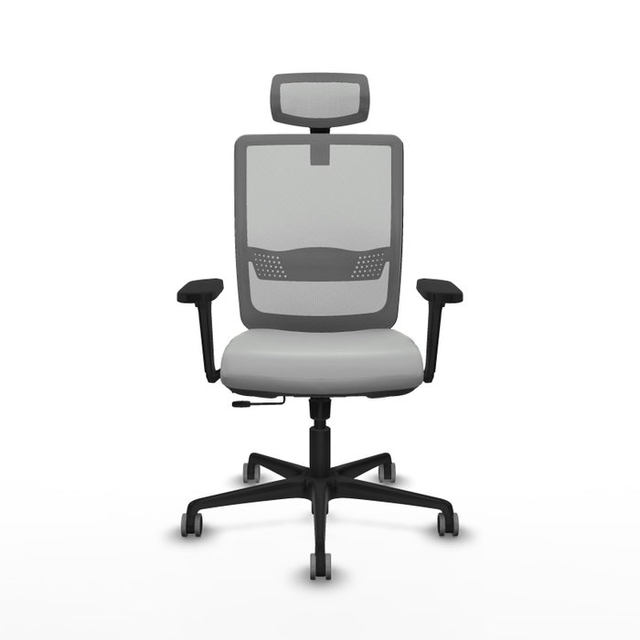 PIQUERAS Y CRESPO Silla de oficina Haches Gris con Mecanismo Sincro/Traslack PIQUERAS Y CRESPO Silla de oficina Haches Gris con Mecanismo Sincro/Traslack