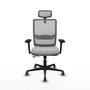 PIQUERAS Y CRESPO Silla de oficina Haches Gris con Mecanismo Sincro/Traslack