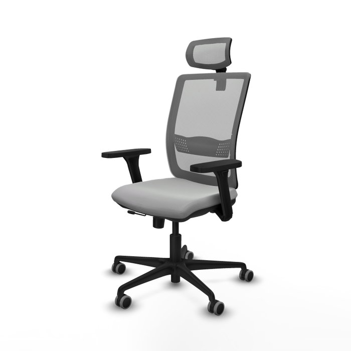 PIQUERAS Y CRESPO Silla de oficina Haches Gris con Mecanismo Sincro/Traslack PIQUERAS Y CRESPO Silla de oficina Haches Gris con Mecanismo Sincro/Traslack