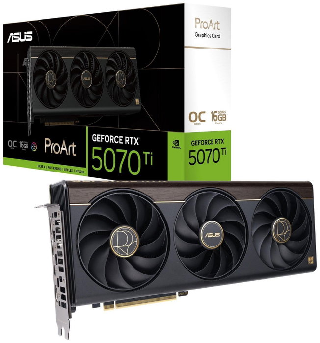 ASUS ProArt GeForce RTX 5070 Ti 16 GB GDDR7 OC ASUS ProArt GeForce RTX 5070 Ti 16 GB GDDR7 OC