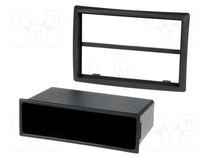 PER.PIC. Bastidor de montaje de radio para Renault Megane II, 2 ISO, negro PER.PIC. Bastidor de montaje de radio para Renault Megane II, 2 ISO, negro