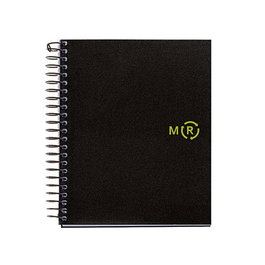 Bloc Miquelrius Eco Pp Notebook 4 Micro.Tapa Pp A6 100H 80G Cuadric.5X5 Negro (Set de 5)