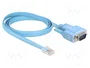 DeLOCK Adaptador RS-232 de RJ-45 a D-Sub (DB-9) 1 m Azul, 63353