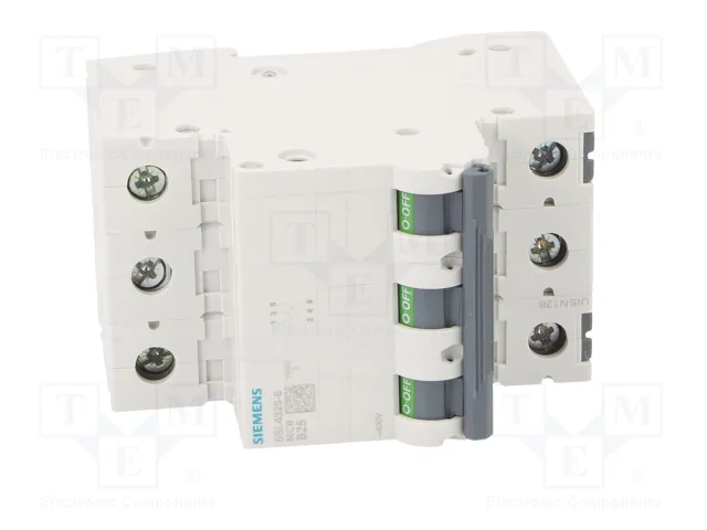 SIEMENS 5SL4325-6 Interruptor magnetotérmico 3 polos 25A 10kA