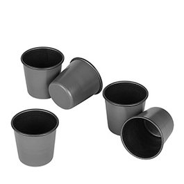 Matfer Molde Teflonado Flan Liso 5 cm x 5 cm (Set de 6 unidades)