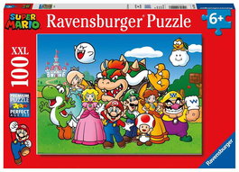 Ravensburger Puzzle 100 Piezas XXL con Personajes Super Mario, Edad 8+ Años, Caja e Instrucciones en Español
