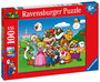 Ravensburger Puzzle 100 Piezas XXL con Personajes Super Mario, Edad 8+ Años, Caja e Instrucciones en Español