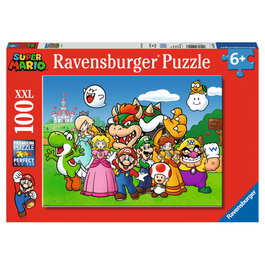 RAVENSBURGER Puzzle Super Mario Bros XXL de 100 Piezas - Tamaño montado 98 x 38 cm